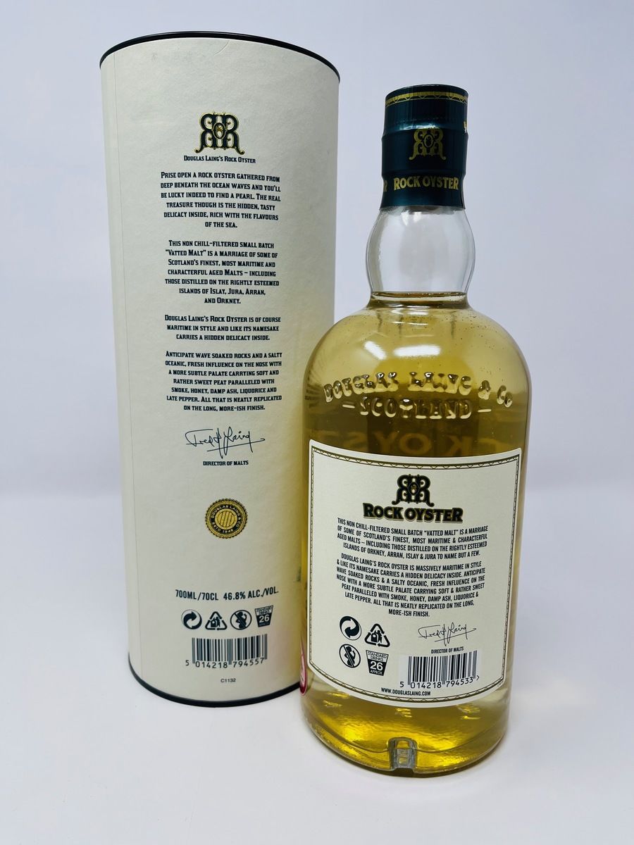 DOUGLAS LAING'S ROCK OYSTER BLENDED MALT SCOTCH WHISKY