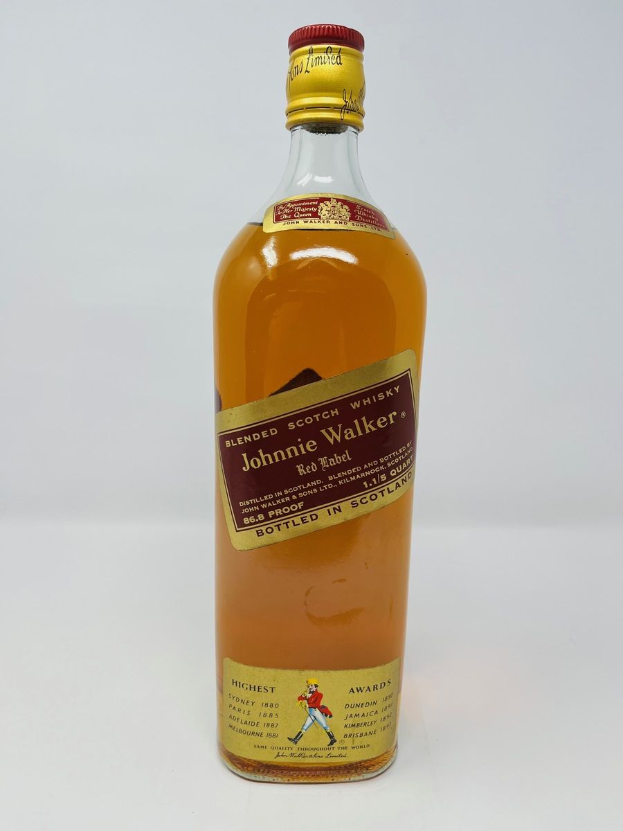 JOHNNIE WALKER RED LABEL 1.1/5 QUART 86.8 PROOF