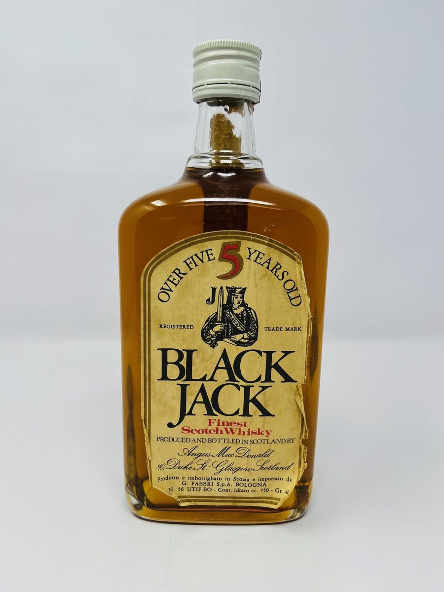 BLACK JACK OVER 5 YEAR OLD SCOTCH WHISKY - FABBRI IMPORT