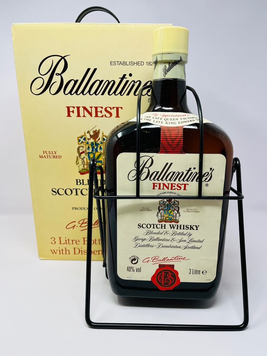 BALLANTINES FINEST SCOTCH WHISKY 3LTR & CRADLE 