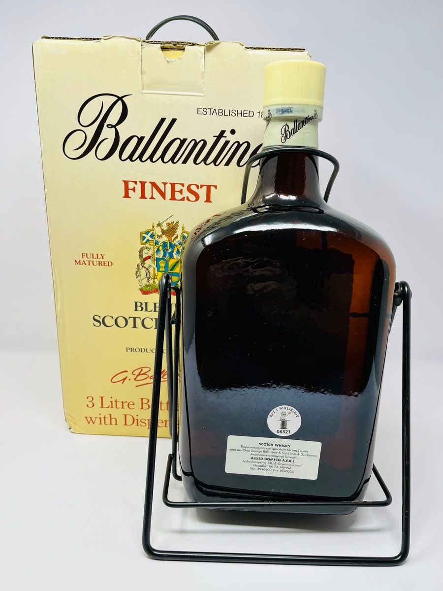 BALLANTINES FINEST SCOTCH WHISKY 3LTR & CRADLE 
