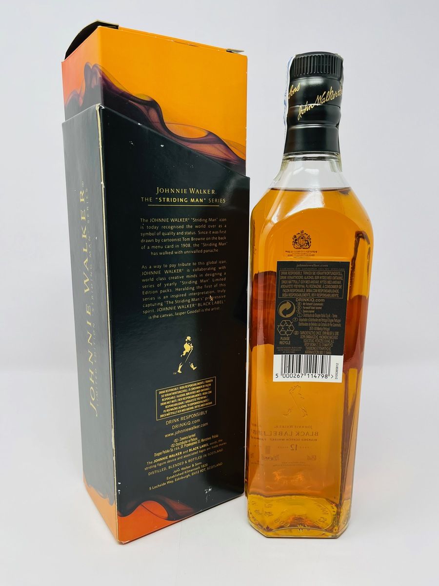 JOHNNIE WALKER JASPER GOODALL LIMITED EDITION 12 YEAR OLD BLACK LABEL