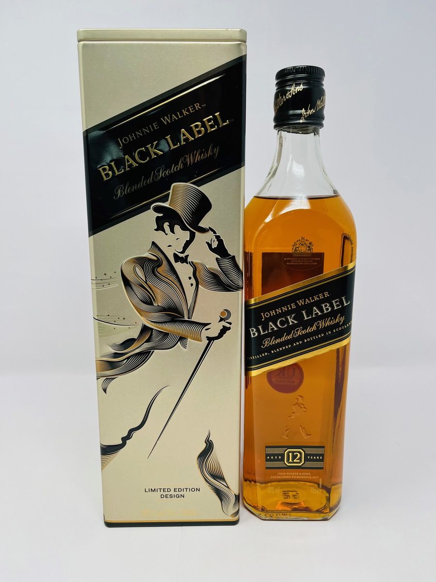 JOHNNIE WALKER 12 YEAR OLD BLACK LABEL - LIMITED EDITION DESIGN