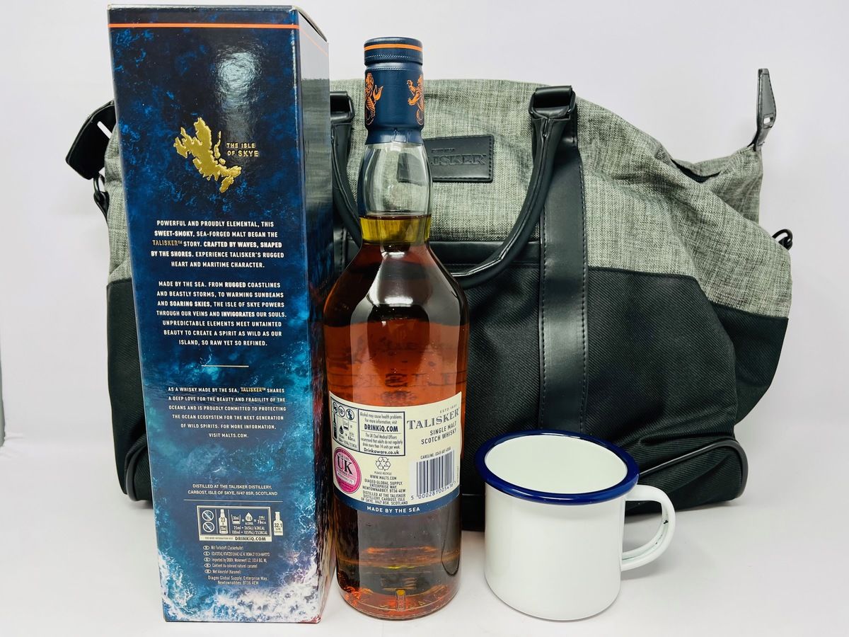 TALISKER 10 YEAR OLD "RAISE ONE FOR THE SEA" LIMITED EDITION WITH BAG & CUP
