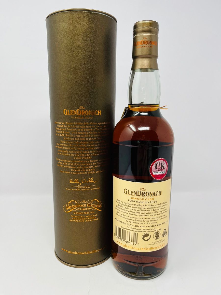 GLENDRONACH 22 YEAR OLD 1994 SINGLE CASK #1376 