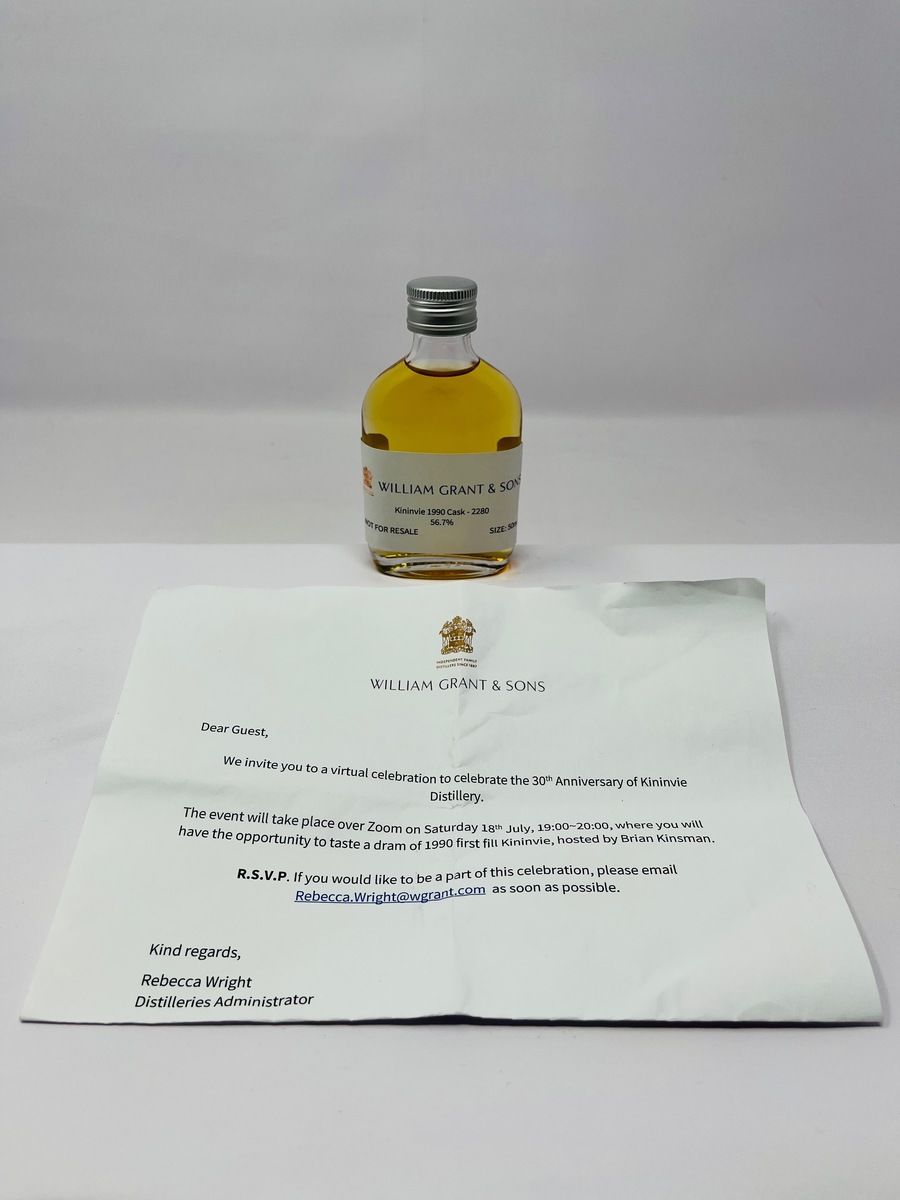 KININVIE 1990 #2280 VIRTUAL TASTING SAMPLE