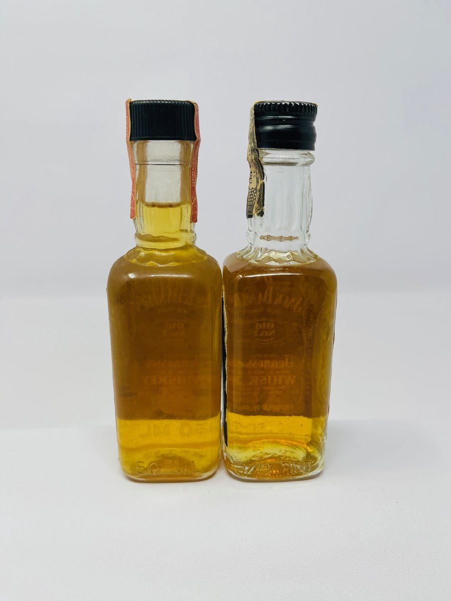 JACK DANIELS 1979 & 1983 OLD NO 7 MINIATURES