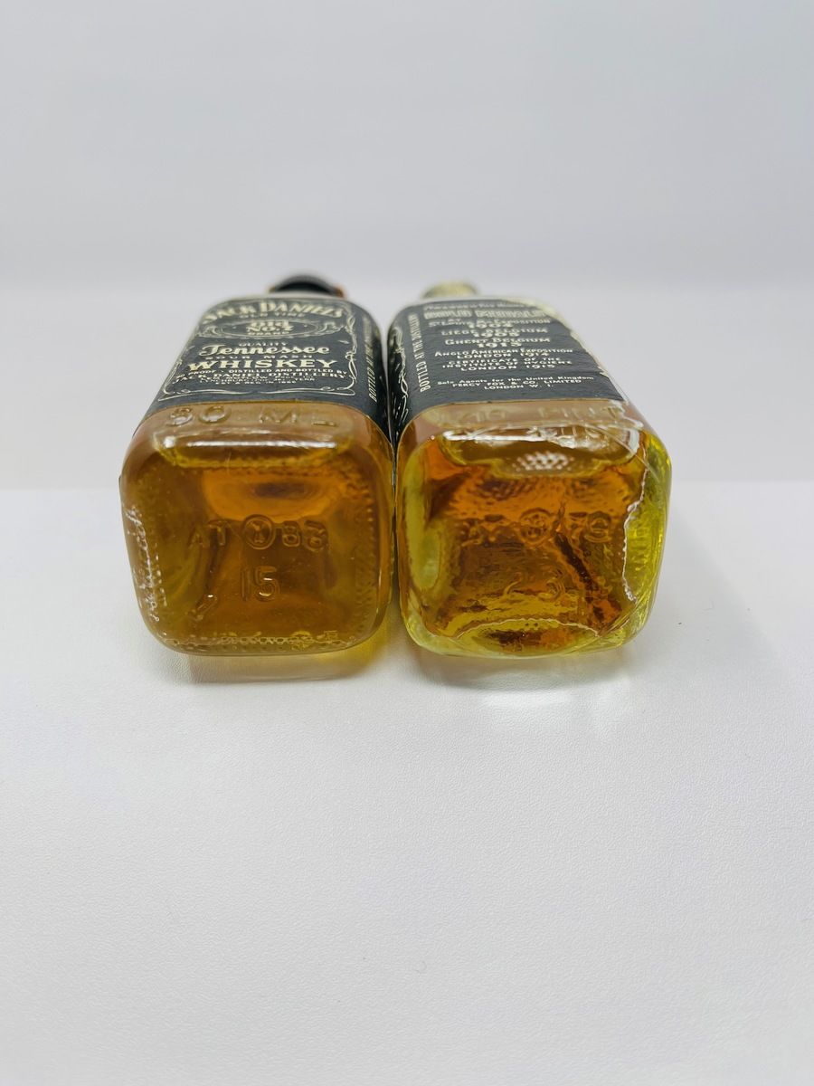 JACK DANIELS 1979 & 1983 OLD NO 7 MINIATURES
