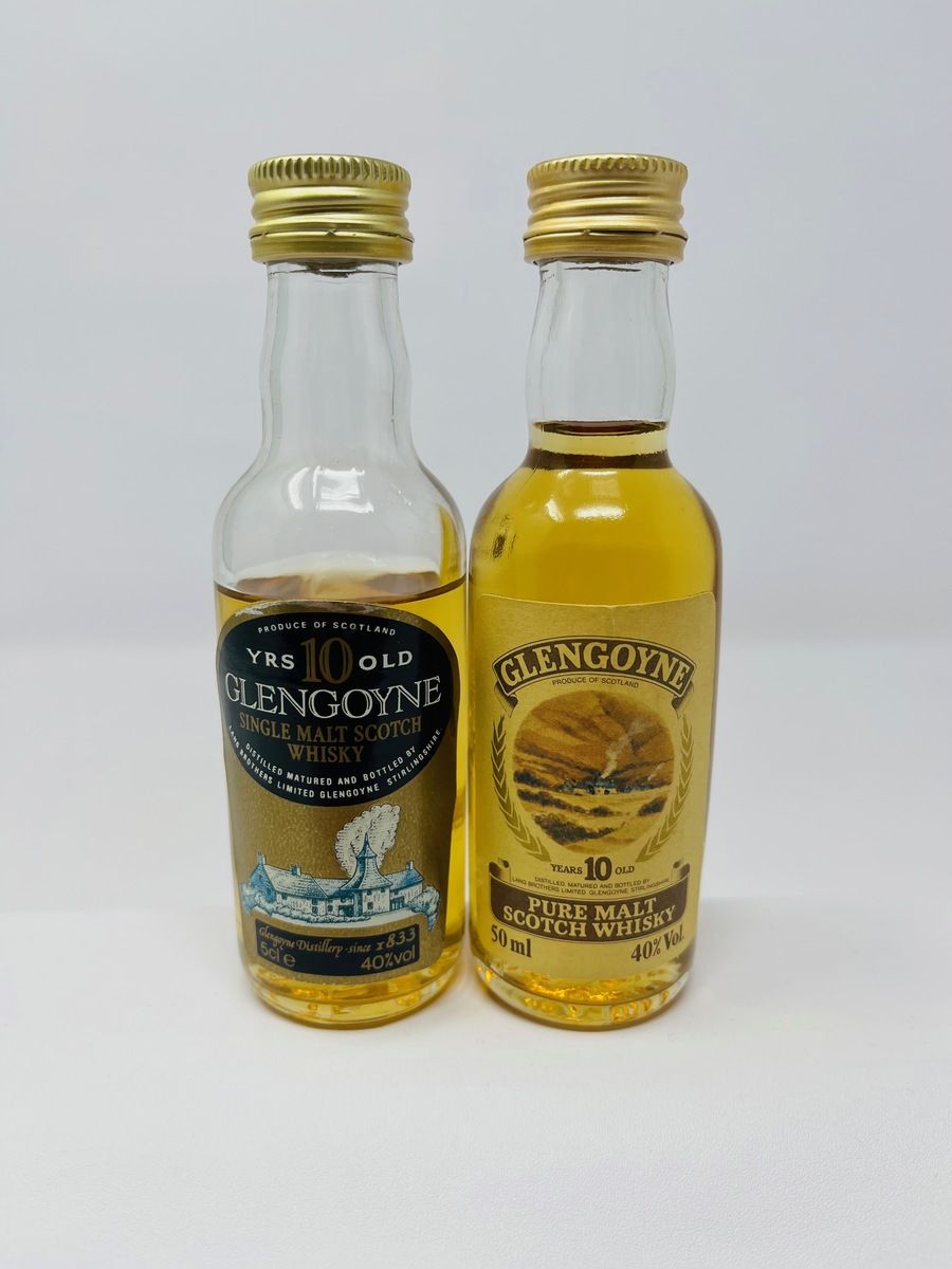 2 GLENGOYNE 10 YEAR OLD MINIATURES