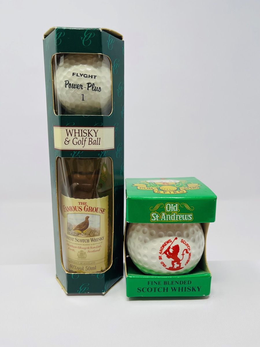 GOLF THEMED WHISKY MINIATURES 