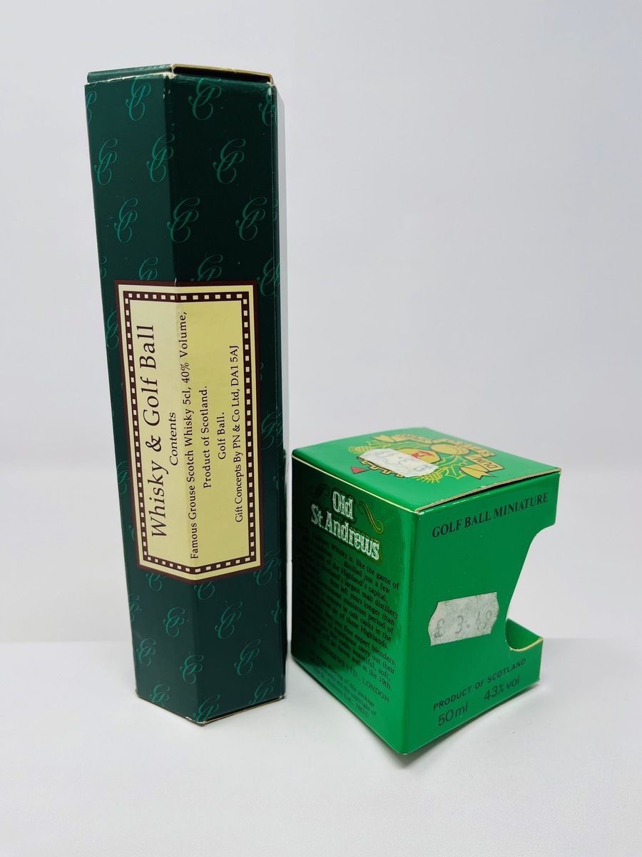 GOLF THEMED WHISKY MINIATURES 