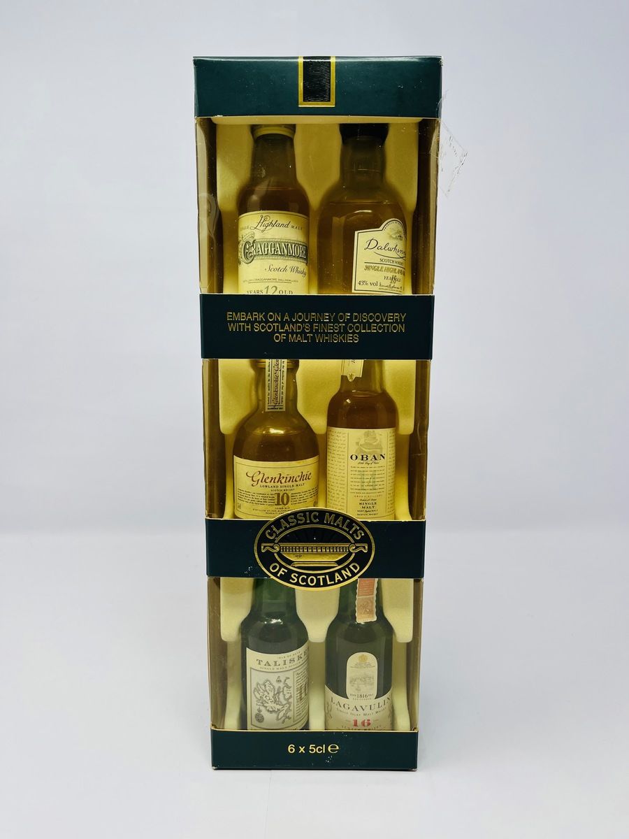 CLASSIC MALTS MINIATURES SELECTION PACK (INCLUDING THE LAGAVULIN 16 WHITE HORSE DISTILLERY MINATURE)