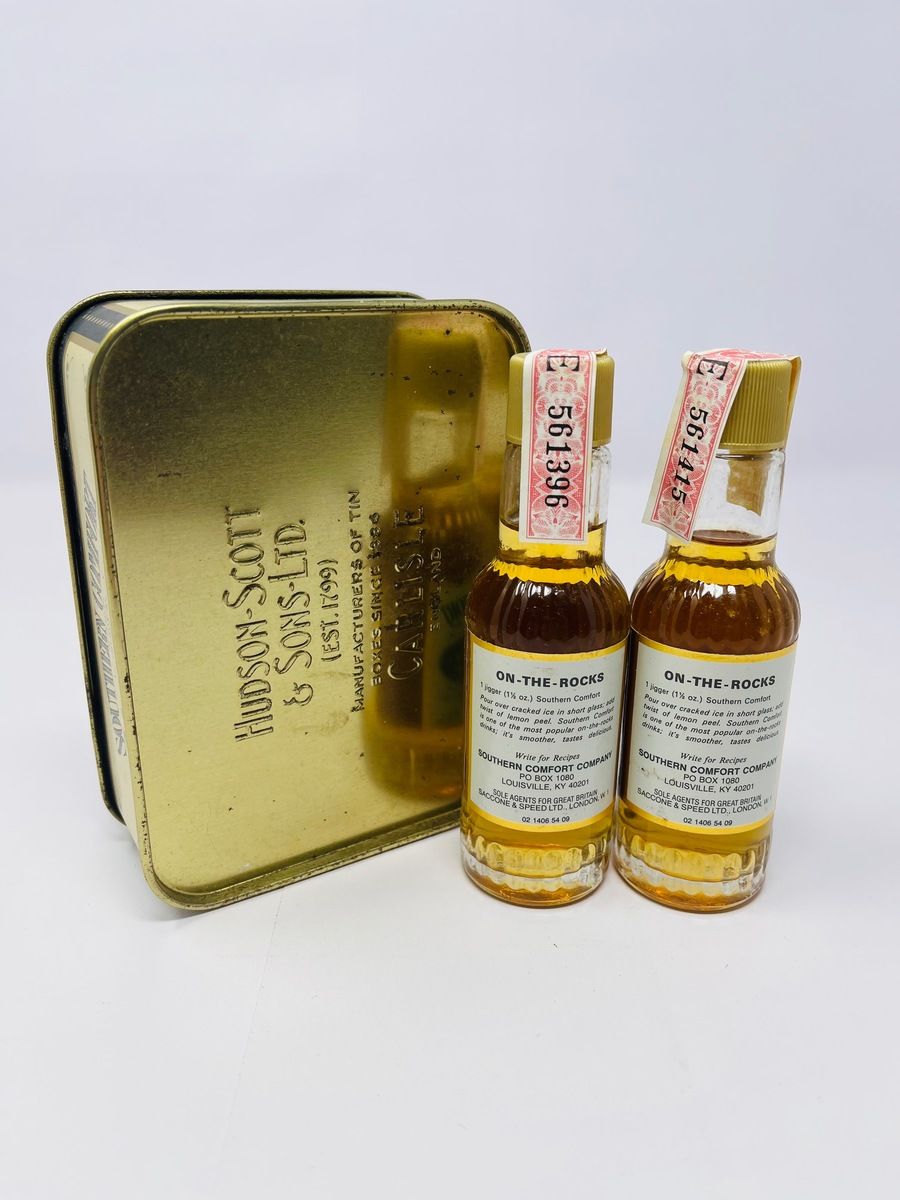 SOUTHERN COMFORT MINIATURES AND TIN