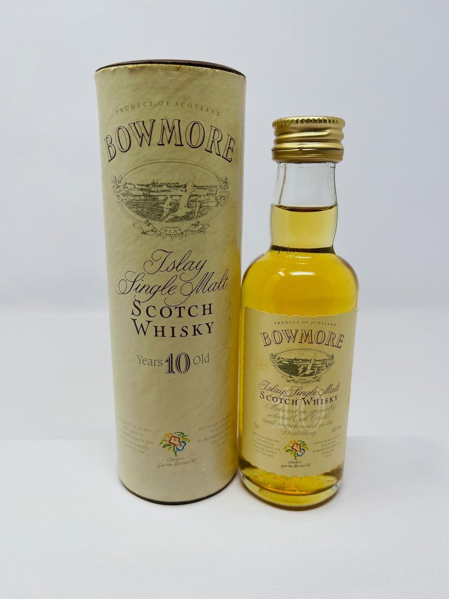 BOWMORE 10 YEAR OLD MINIATURE GLASGOW GARDEN FESTIVAL 1988