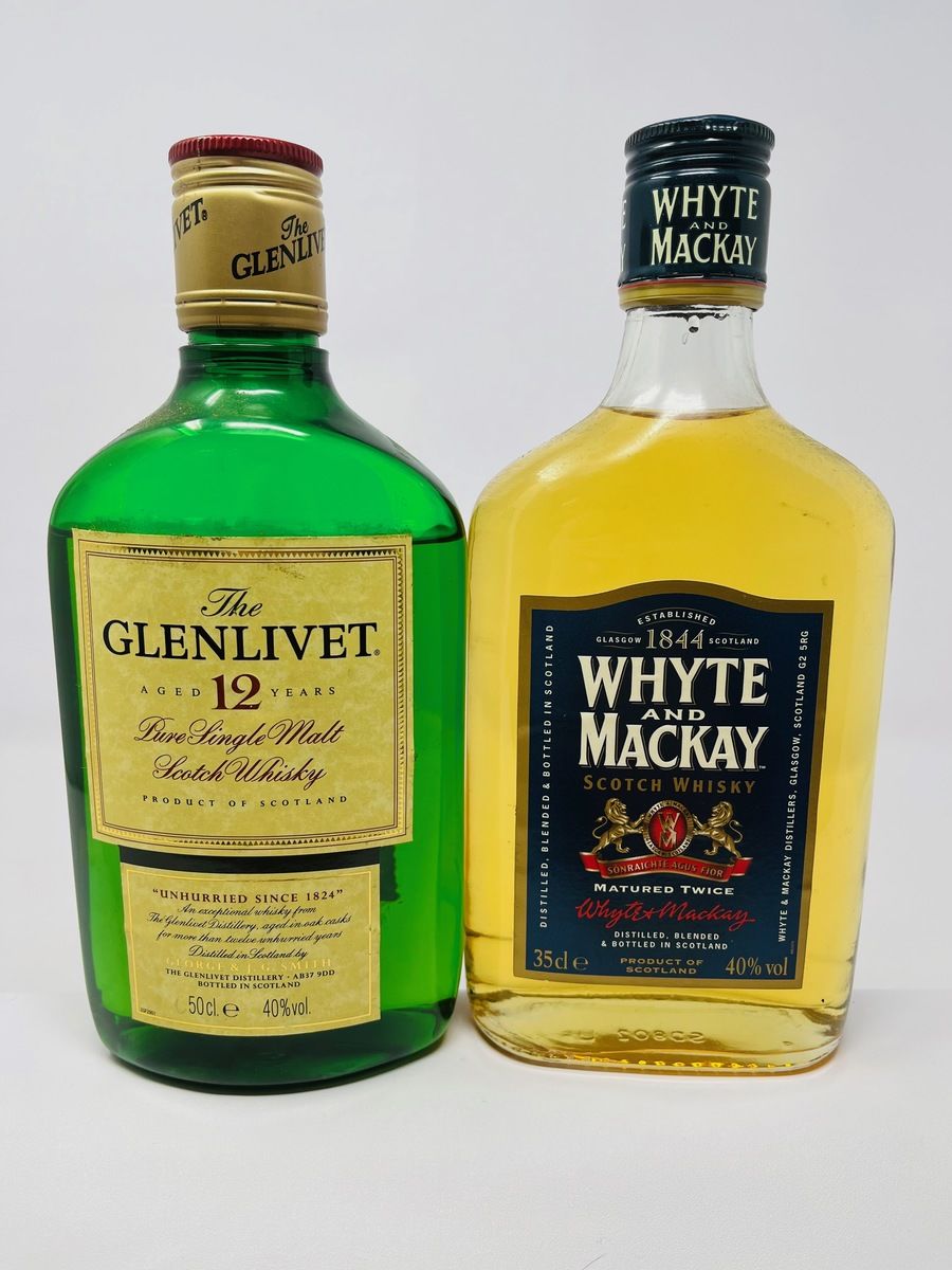 GLENLIVET 50CL & WHYTE & MACKAY 35CL