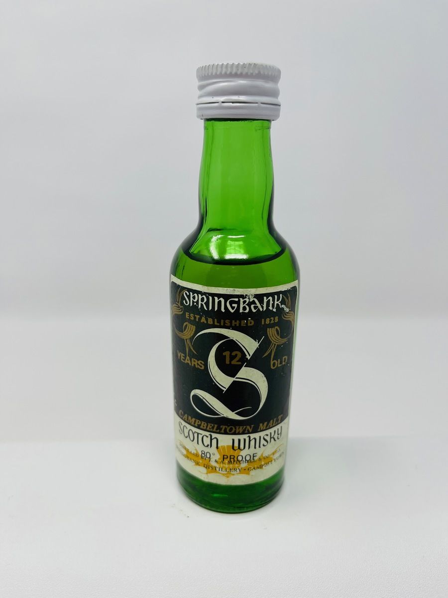 SPRINGBANK 12 YEAR OLD MINIATURE 80 PROOF