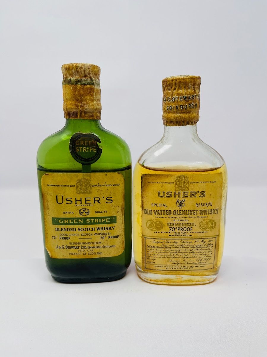 USHERS OLD WHISKY MINIATURES