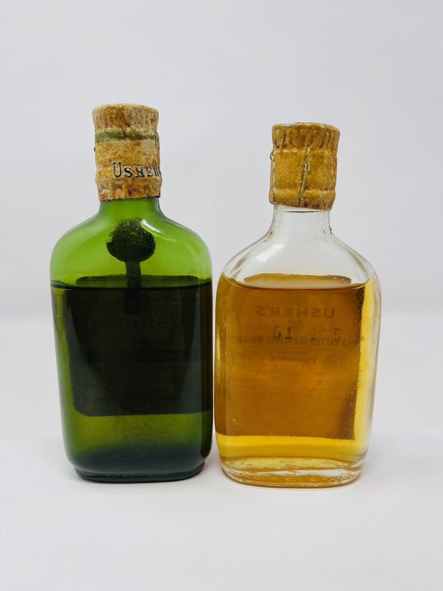 USHERS OLD WHISKY MINIATURES