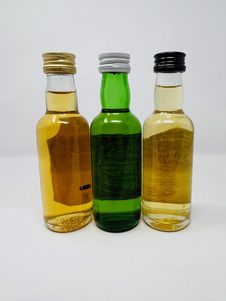 3 X 10 YEAR OLD WHISKY MINIATURES 