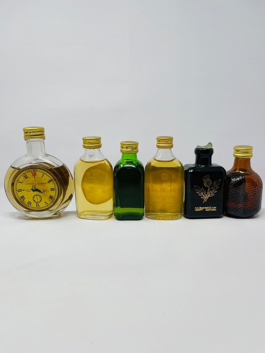 6 X WHISKY MINIATURES 