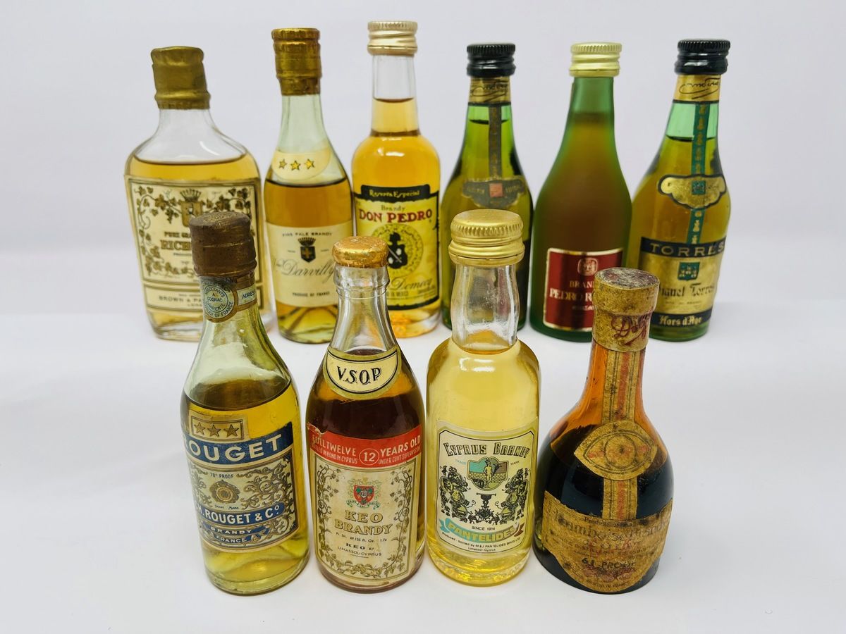 10 x BRANDY MINIATURES