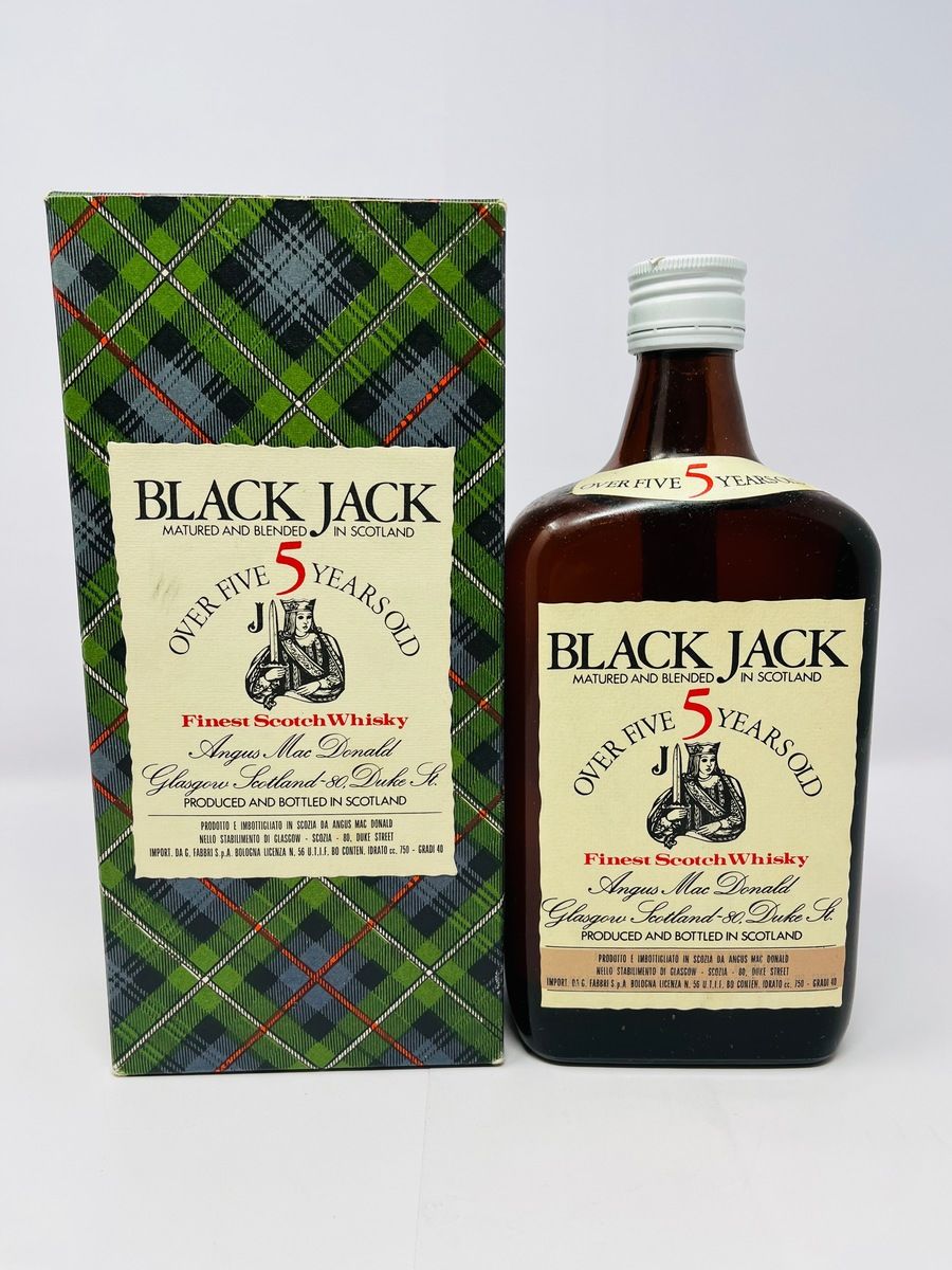 BLACK JACK OVER 5 YEAR OLD SCOTCH WHISKY - FABBRI IMPORT