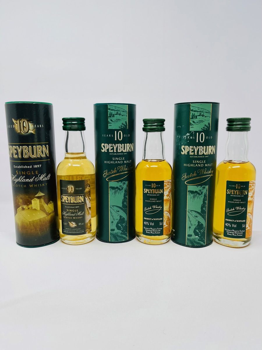 SPEYBURN 10 YEAR OLD WHISKY MINIATURES 