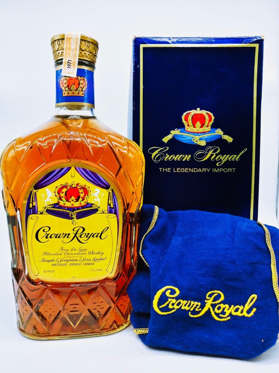 SEAGRAMS CROWN ROYAL 1971 1.75LTR