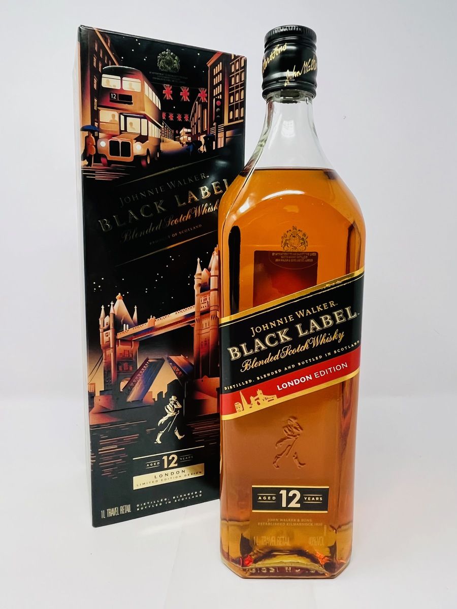 JOHNNIE WALKER 12 YEAR OLD BLACK LABEL - LONDON EDITION