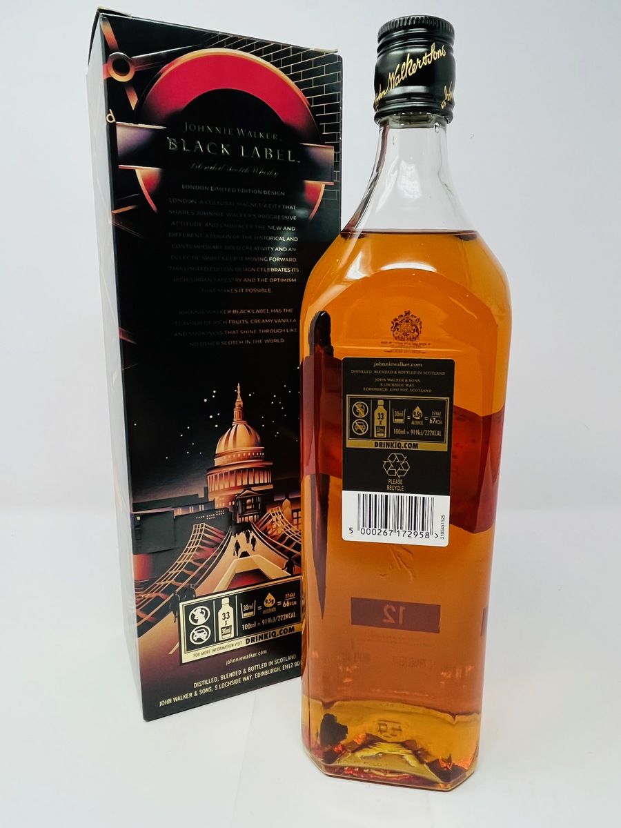 JOHNNIE WALKER 12 YEAR OLD BLACK LABEL - LONDON EDITION