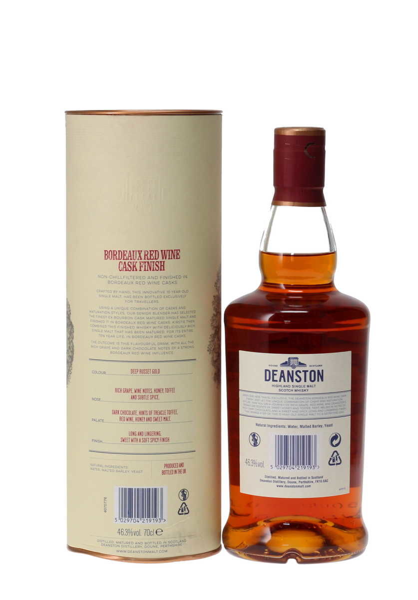 DEANSTON 10 YEAR OLD BORDEAUX RED WINE CASK FINISH