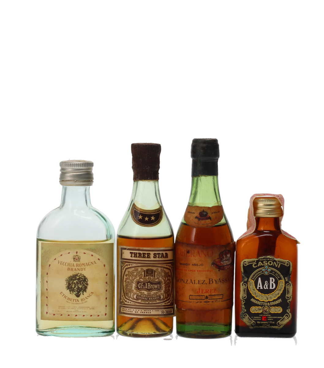 4 x BRANDY MINIATURES