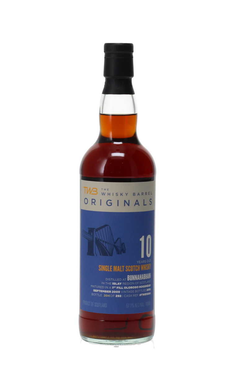 BUNNAHABHAIN 2009 10 YEAR OLD - THE WHISKY BARREL