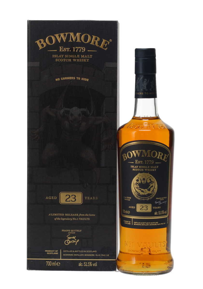 BOWMORE 23 YEAR OLD "NO CORNERS TO HIDE" - FRANK QUIETLY