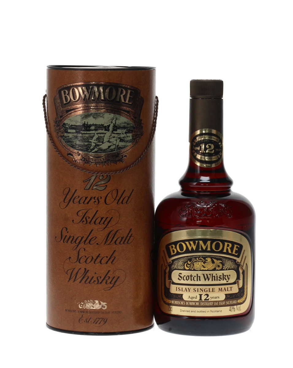 BOWMORE 12 YEAR OLD DUMPY BOTTLE 1980's