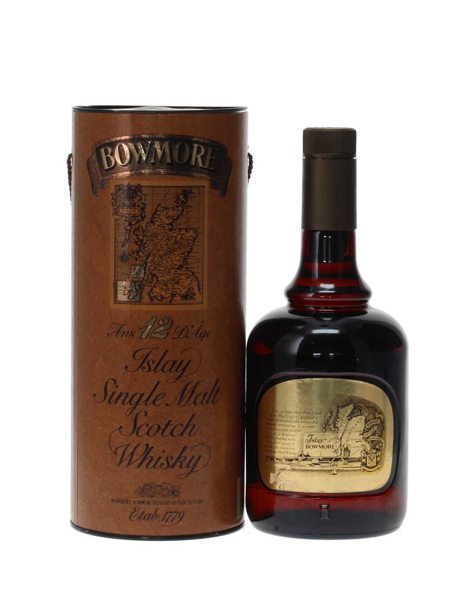 BOWMORE 12 YEAR OLD DUMPY BOTTLE 1980's