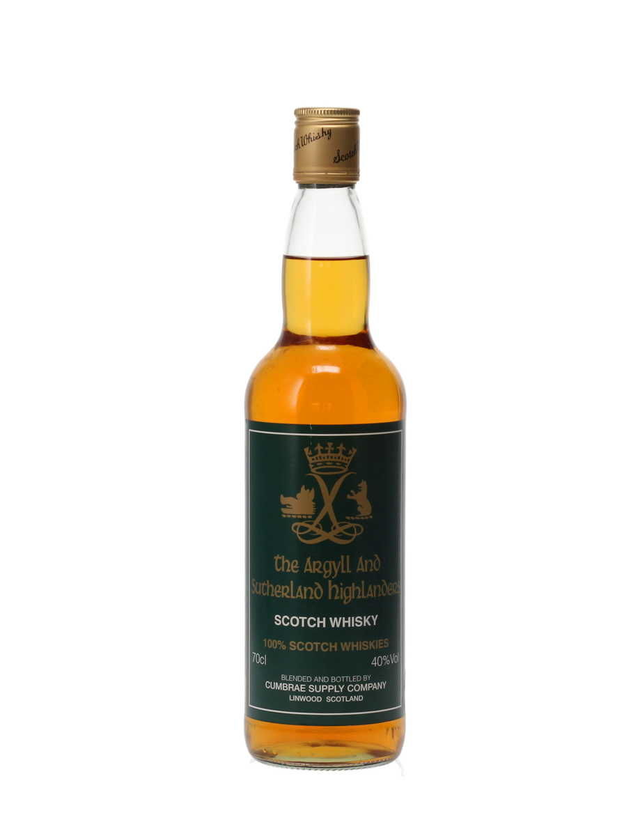 ARGYLL & SUTHERLAND HIGHLANDERS SCOTCH WHISKY