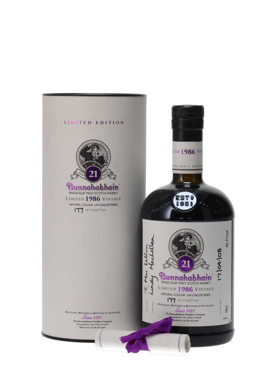 BUNNAHABHAIN 1986 21 YEAR OLD LIMITED VINTAGE 