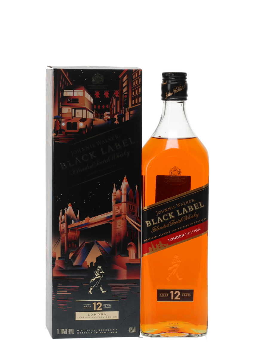 JOHNNIE WALKER 12 YEAR OLD BLACK LABEL - LONDON EDITION