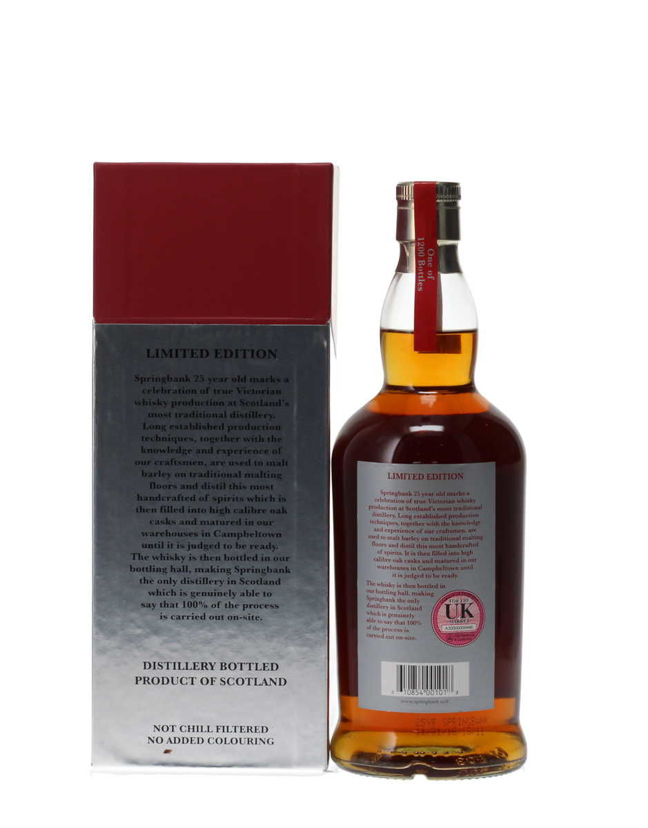 SPRINGBANK 25 YEAR OLD 2018 RELEASE