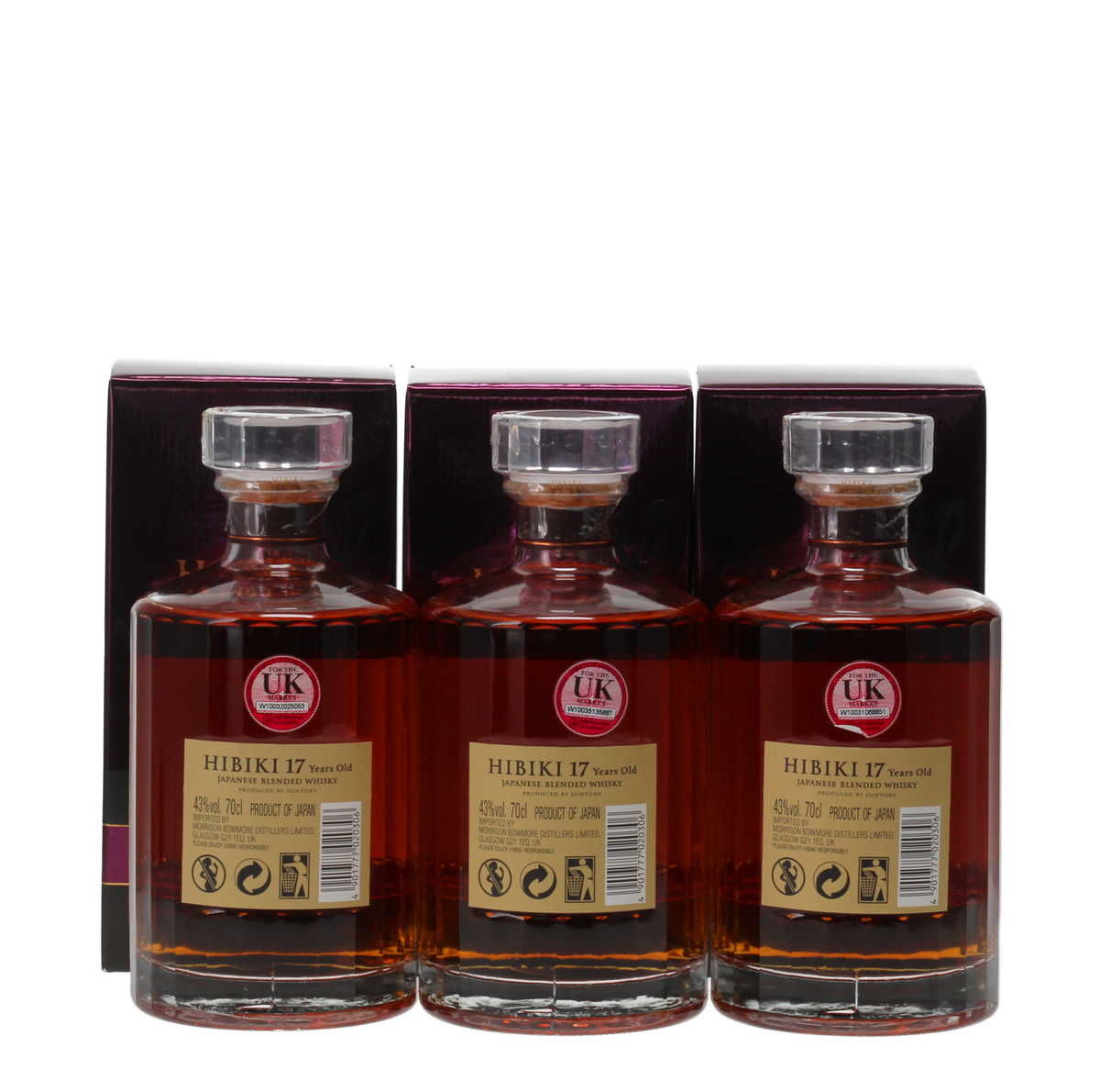 HIBIKI 17 YEAR OLD x 3 70cl