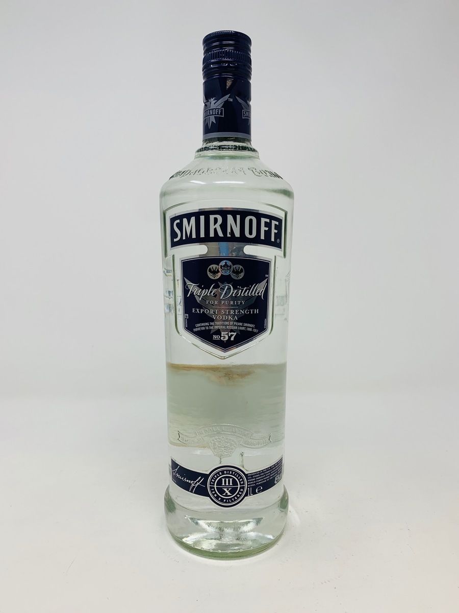 SMIRNOFF BLUE TRIPLE DISTILLED EXPORT STRENGTH 50%