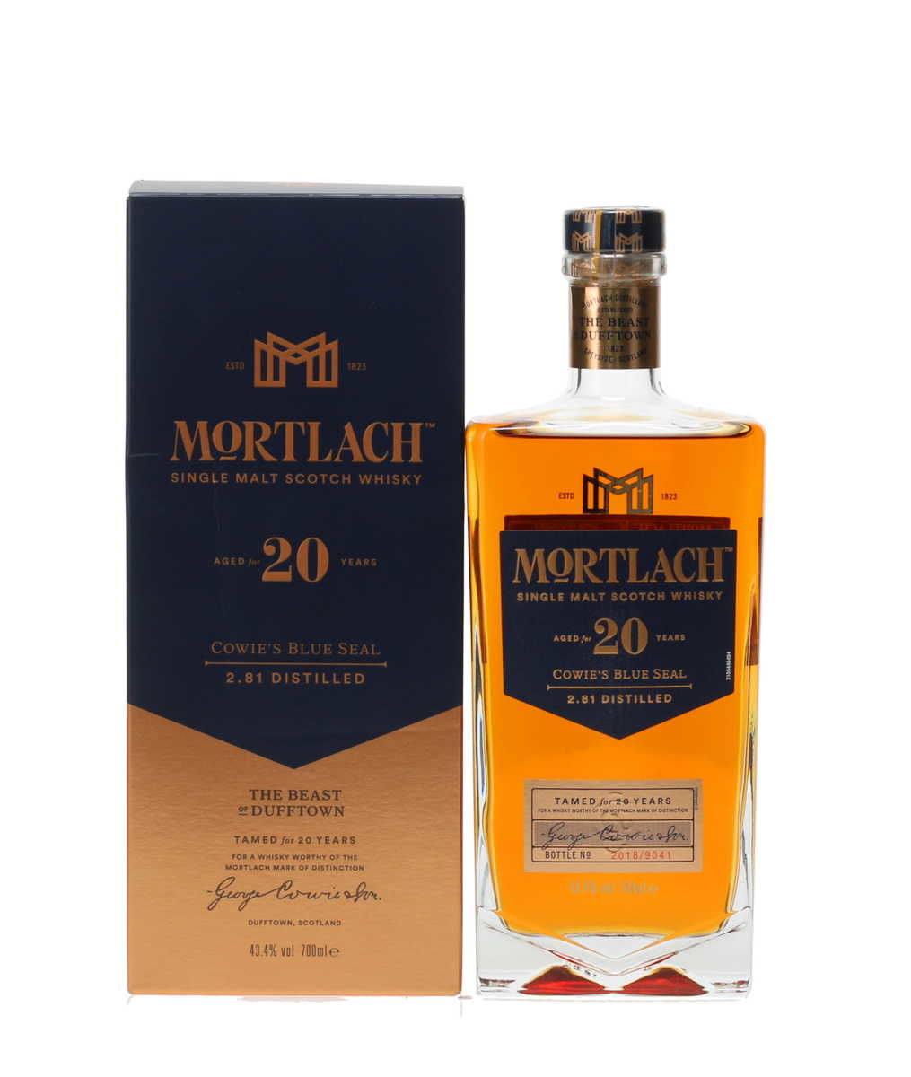 MORTLACH 20 YEAR OLD - COWIE'S BLUE SEAL