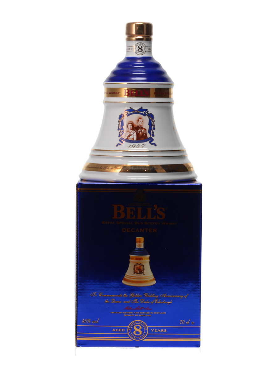 BELLS 50TH GOLDEN WEDDING ANNIVERSARY DECANTER