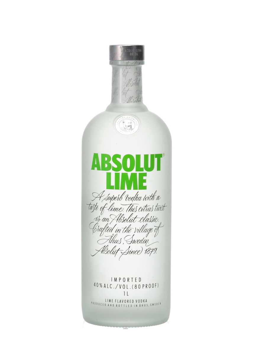 ABSOLUT LIME FLAVOURED VODKA IMPORTED 1LTR