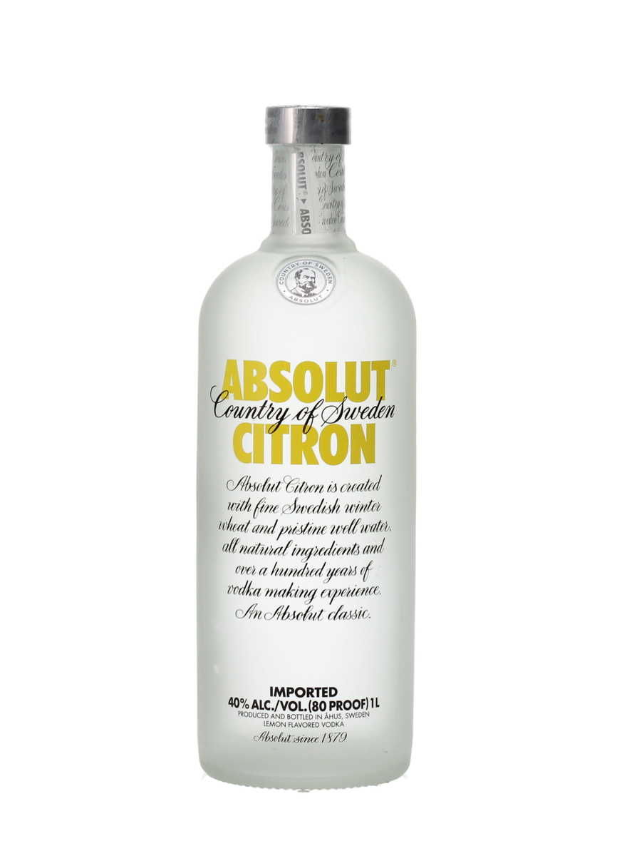 ABSOLUT CITRON VODKA 1 LTR