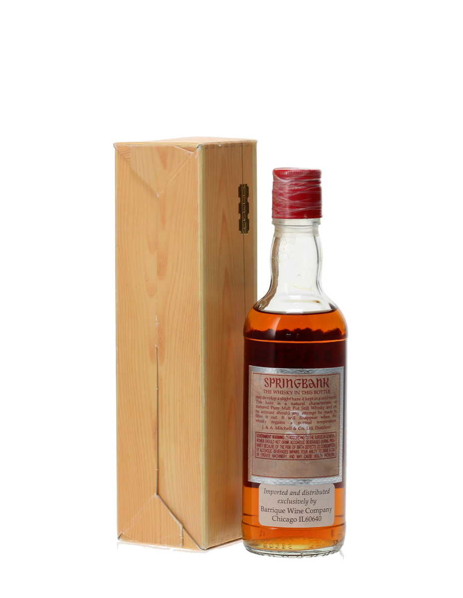SPRINGBANK 25 YEAR OLD 1990'S RELEASE 37.5CL