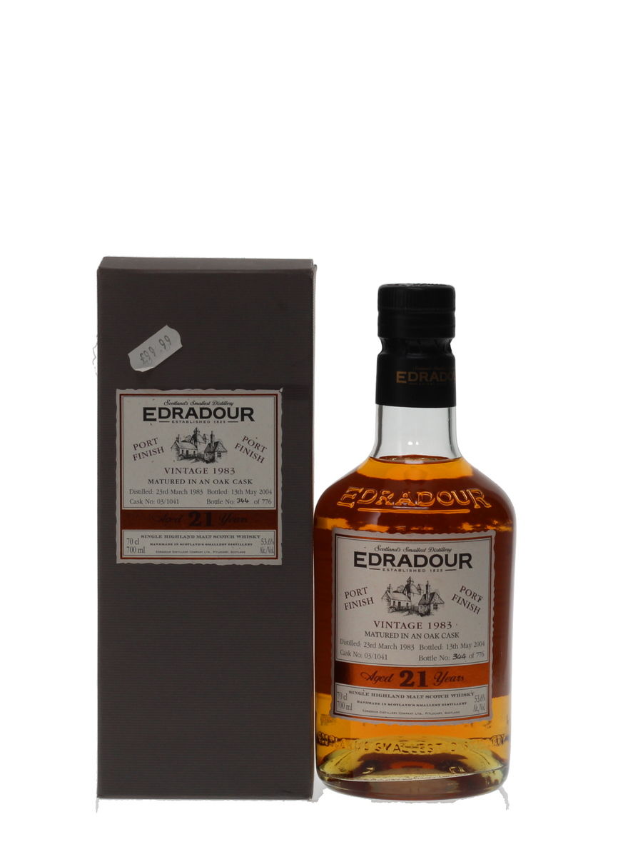 EDRADOUR 1983 21 YEAR OLD PORT CASK