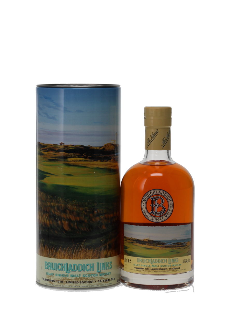 BRUICHLADDICH LINKS - TURNBERRY 10TH LIMITED EDITION 14 YEAR OLD 