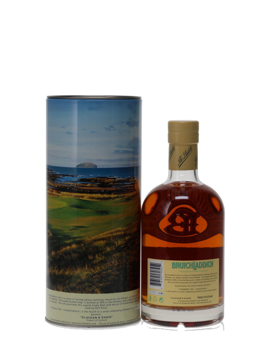 BRUICHLADDICH LINKS - TURNBERRY 10TH LIMITED EDITION 14 YEAR OLD 
